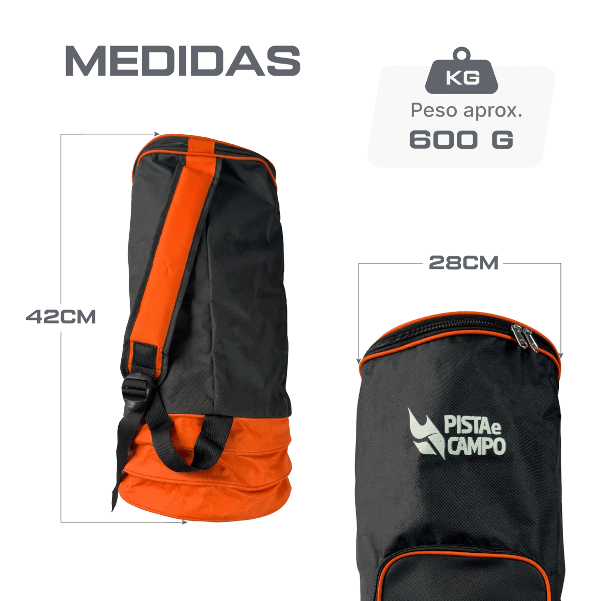 Bolsa para transporte e armazenagem de disco e calçado de atletismo Pista e Campo - EX