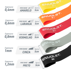 Kit 5 Mini Bands Envolst — 5 Intensidades