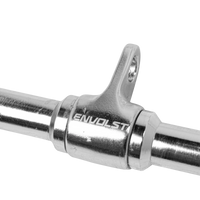 Puxador Barra Reta 48cm Pulley Cromado Maciço com Giro Envolst