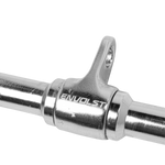 Puxador Barra Reta 48cm Pulley Cromado Maciço com Giro Envolst