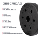 Anilha Emborrachada 2Kg Cement Furo 31mm Envolst
