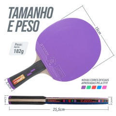 Raquete de tenis de mesa 6 estrelas Storm 