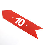 Flechas numeradas de orientação para minigolfe Pista e Campo - cnj com 9 und (10-18)