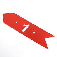 Flechas numeradas de orientação para minigolfe Pista e Campo - cnj com 9 und (1-9)