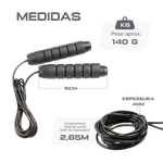 Corda de pular com rolamento 4mm 2,65m Envolst