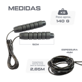 Corda de pular com rolamento 4mm 2,65m Envolst