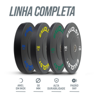 Anilha Olímpica Bumper para Crossfit e LPO 10Kg Envolst