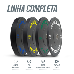 Anilha Olímpica Bumper para Crossfit e LPO 10Kg Envolst