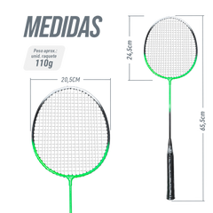Kit Portátil de Badminton com Rede e Maleta