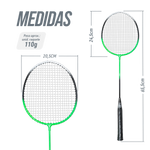 Kit Portátil de Badminton com Rede e Maleta
