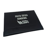 Prancheta tática magnética com caneta para treinamento de handebol Pista e Campo - Modelo pasta preta
