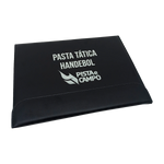 Prancheta tática magnética com caneta para treinamento de handebol Pista e Campo - Modelo pasta preta