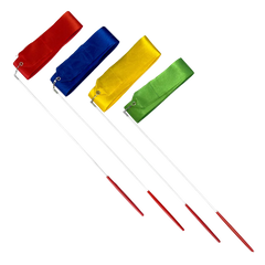 Estilete infantil de Ginástica Rítmica 45cm com fita 5,50m Gracios - Azul