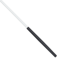 Estilete Ginástica Rítmica Fibra Vidro 60cm Branco Gracios - Empunhadura Preta