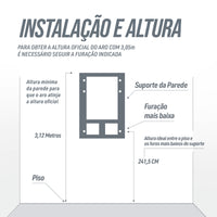 Tabela de basquete adulto de parede modelo Fly ajustável Velden