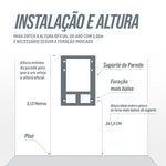 Tabela de basquete adulto de parede modelo Fly ajustável Velden