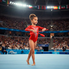 Maças de ginástica rítmica infantil 38~40cm Pista e Campo - Rosa