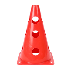 Cone Furado de sinalização de plástico 23cm Pista e Campo - Verde
