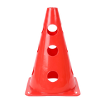 Cone Furado de sinalização de plástico 23cm Pista e Campo - Azul