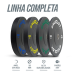 Anilha Olímpica Bumper para Crossfit e LPO 15Kg Envolst