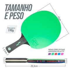 Kit 2 Raquetes de Tênis de Mesa com Bolsa e 3 Bolas Giant Dragon