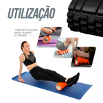 Rolo de Massagem e Liberação Miofascial Foam Roller Envolst - Preto
