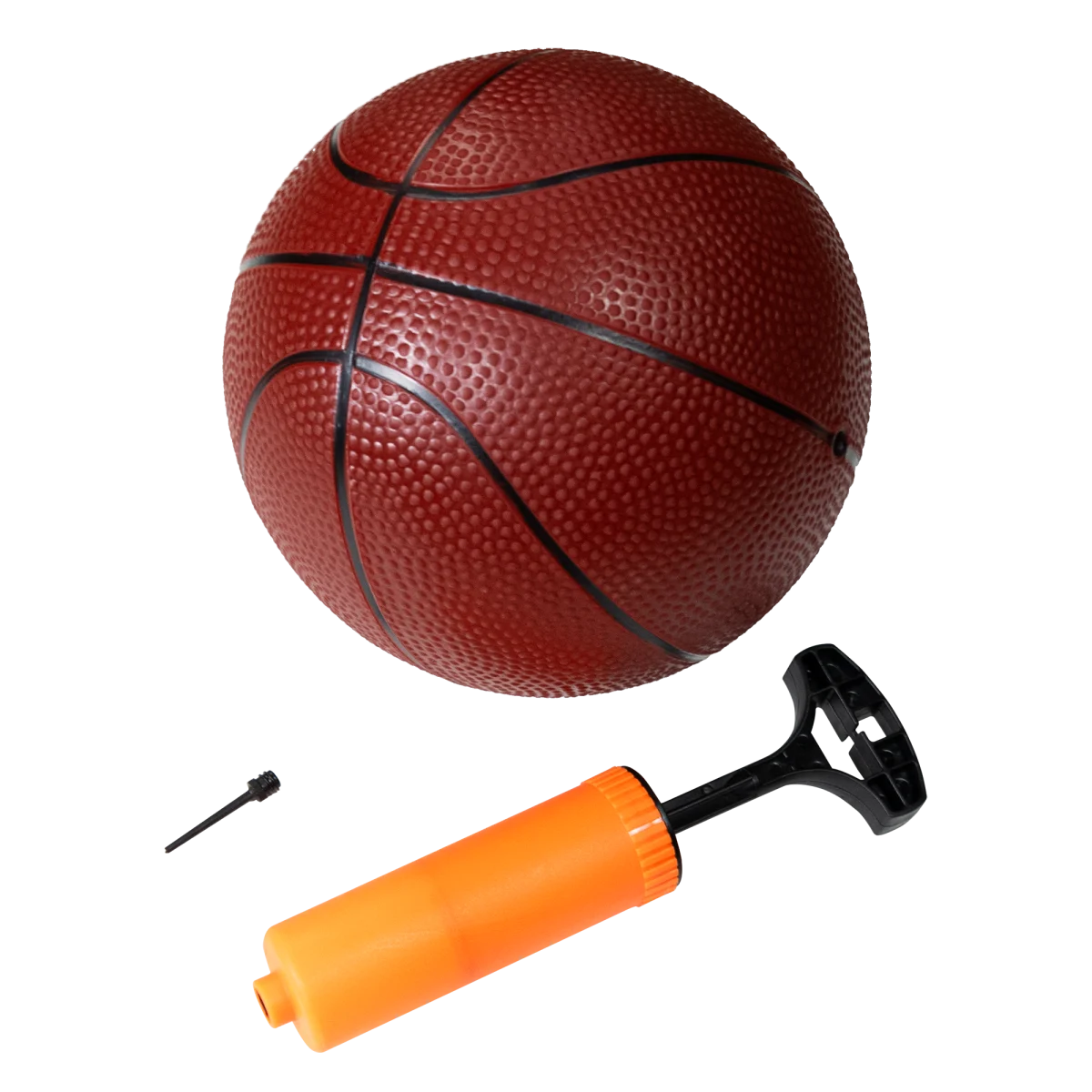 Tabela de basquete infantil móvel com poste, quadro plástico e aro Pista e Campo