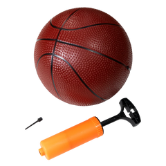 Tabela de basquete infantil móvel com poste, quadro plástico e aro Pista e Campo