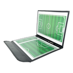 Prancheta tática magnética com caneta para treinamento de futebol Pista e Campo - Modelo pasta preta