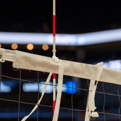 Antena de voleibol de fibra de vidro profissional com suporte regulável para encaixe Pista e Campo - par