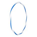 Arco de ginástica rítmica bambolê em espiral 75cm de diâmetro Gracios - Azul e Amarelo