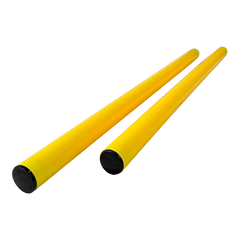 Bastão haste de PVC 1m desmontável em duas partes amarelo Velden