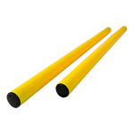 Bastão haste de PVC 1m desmontável em duas partes amarelo Velden
