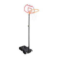 Tabela de basquete infantil juvenil móvel com poste, quadro de plástico e aro Velden