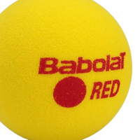Bolinha bola de tênis de campo de espuma iniciantes Babolat Red Foam - pacote com 3 und