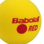 Bolinha bola de tênis de campo de espuma iniciantes Babolat Red Foam - pacote com 3 und
