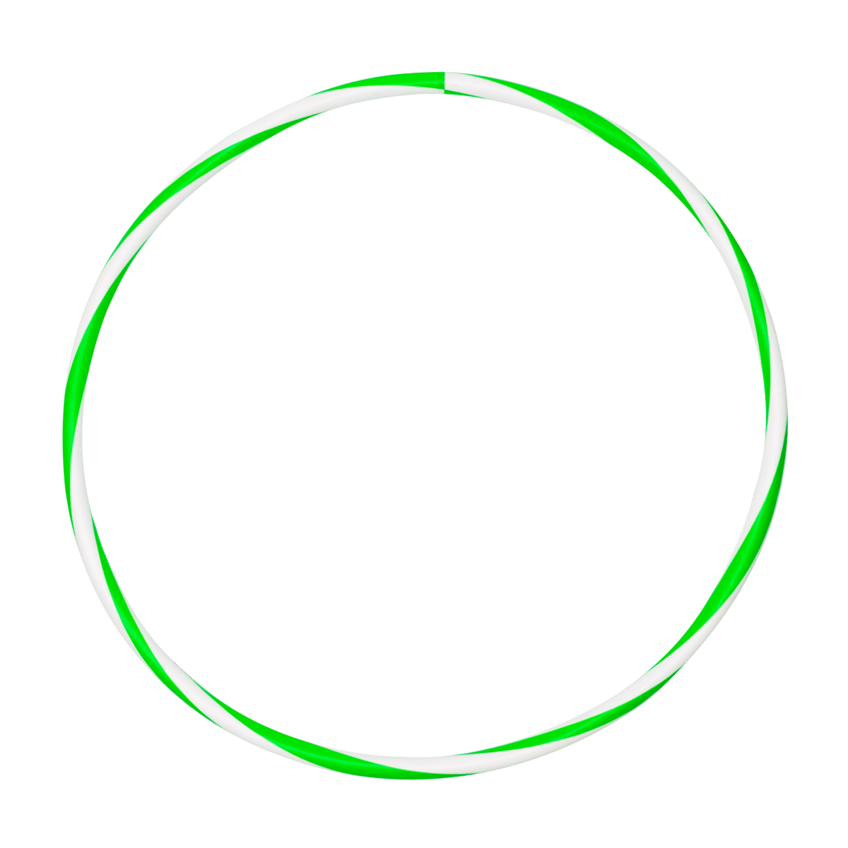 Arco de ginástica rítmica bambolê em espiral 75cm de diâmetro Gracios - Azul e Amarelo