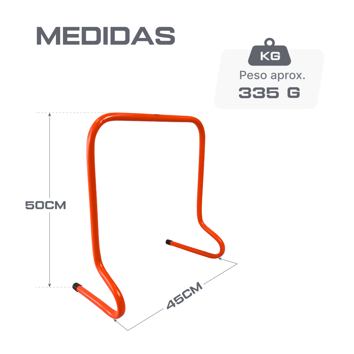 Barreirinha de agilidade em plástico ABS 50cm de altura Velden