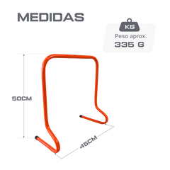 Barreirinha de agilidade em plástico ABS 50cm de altura Velden