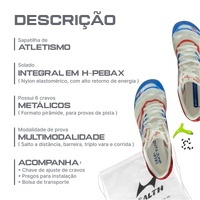Sapatilha de atletismo multimodalidade premium Health