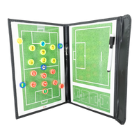 Prancheta tática magnética com caneta para treinamento de futebol society Pista e Campo - Modelo pasta preta