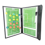 Prancheta tática magnética com caneta para treinamento de futebol society Pista e Campo - Modelo pasta preta