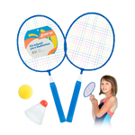 Kit de Badminton Infantil com 2 Raquetes, 1 Peteca e 1 Bola de Espuma Loire						