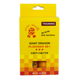 Bolinha de tênis de mesa 3 estrelas Platinium Giant Dragon - cnj com 6 und - BRANCA