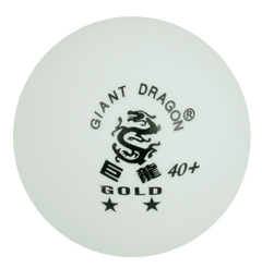 Bolinha de tênis de mesa 2 estrelas Gold Giant Dragon - cnj com 6 und - BRANCA