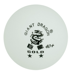 Bolinha de tênis de mesa 2 estrelas Gold Giant Dragon - cnj com 6 und - BRANCA