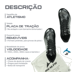 Sapatilha de atletismo para velocidade Health