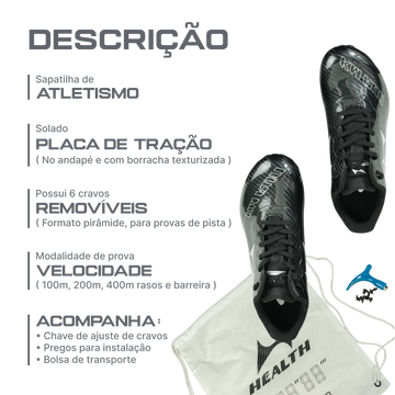 Sapatilha de Atletismo para Velocidade Health
