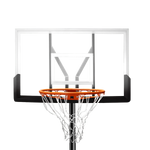 Tabela de basquete adulto móvel com poste, quadro de acrílico e aro modelo premium Velden