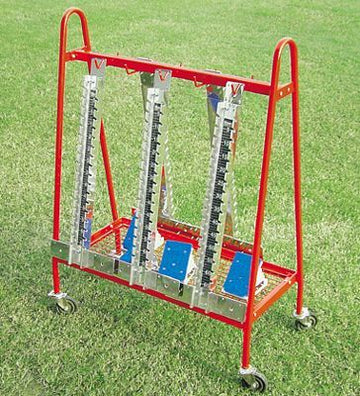 Carrinho para transporte e armazenagem de blocos de partida Pista e Campo